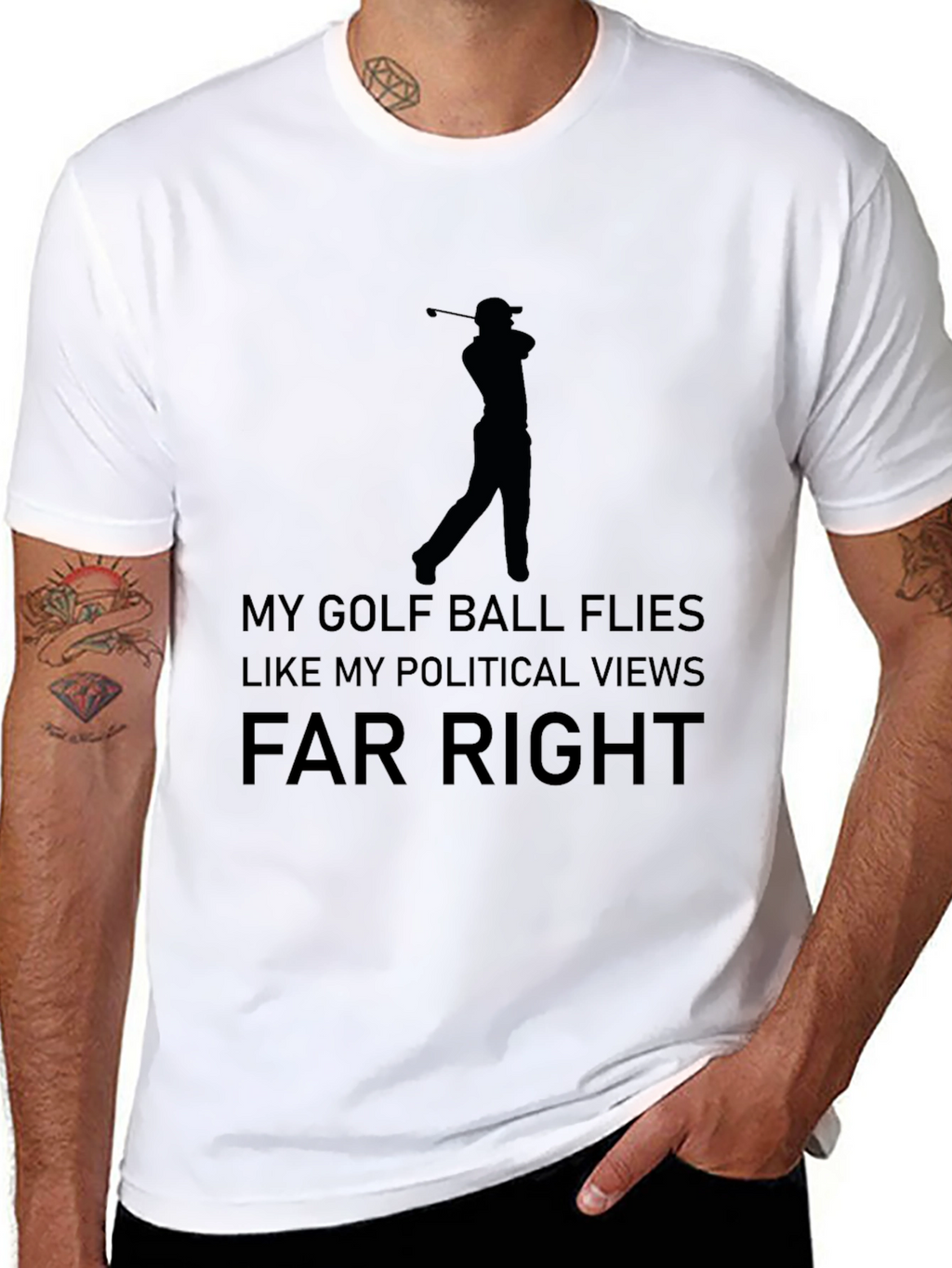 Funny Golf & Political Tee - Far Right T-Shirt