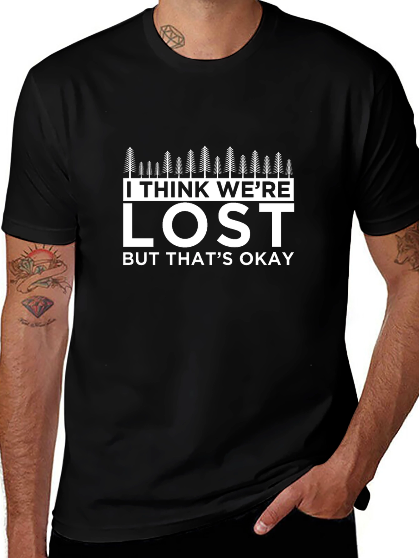 Lost But Okay T-Shirt - Funny Hiking Tee