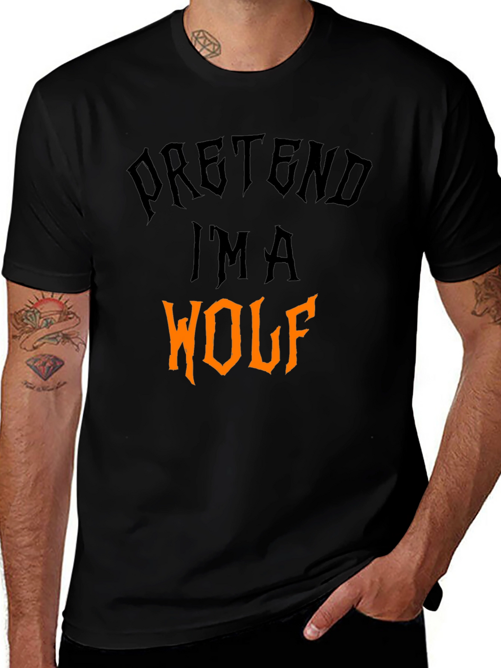 Pretend Im A Wolf Halloween T-Shirt