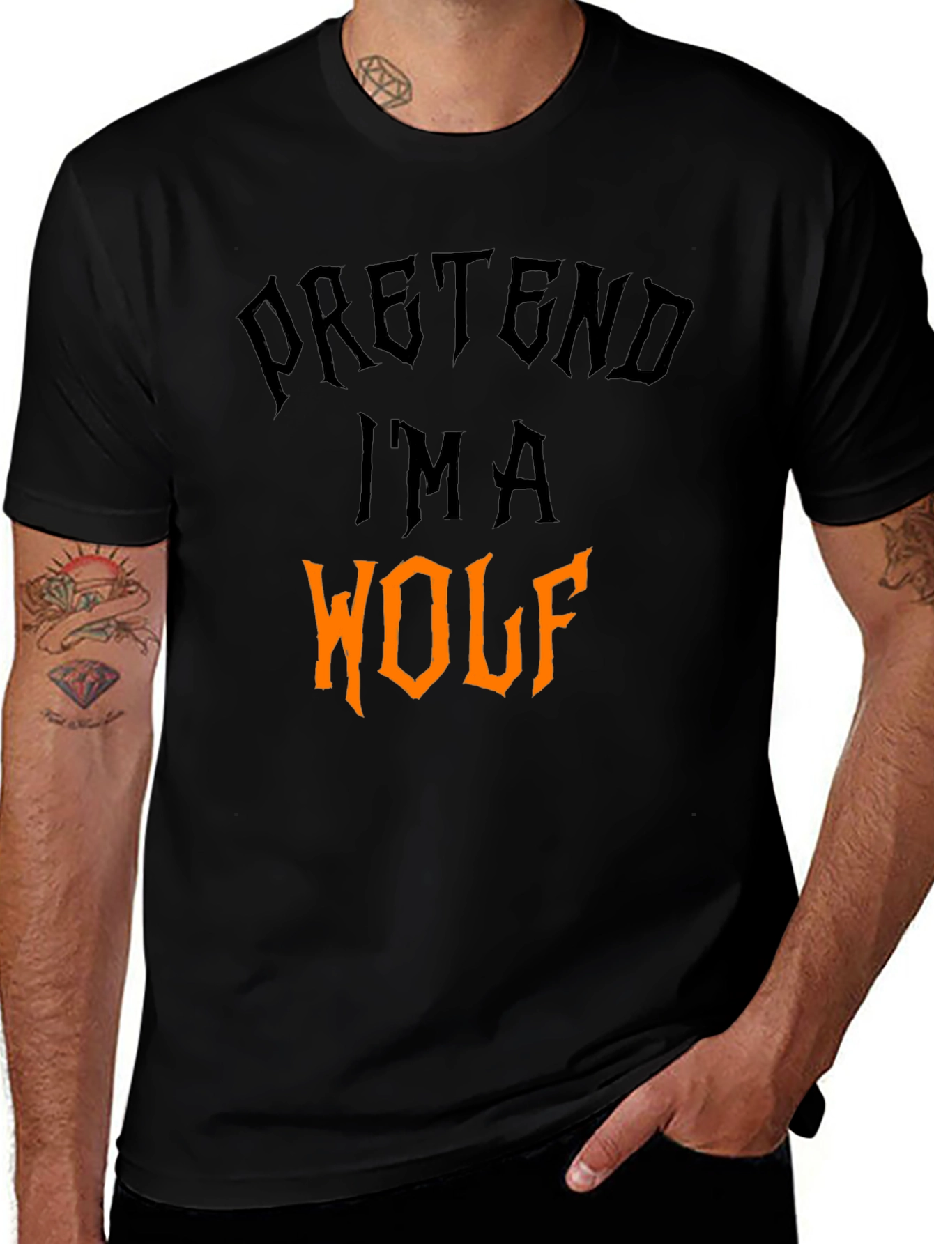 Pretend Im A Wolf Halloween T-Shirt