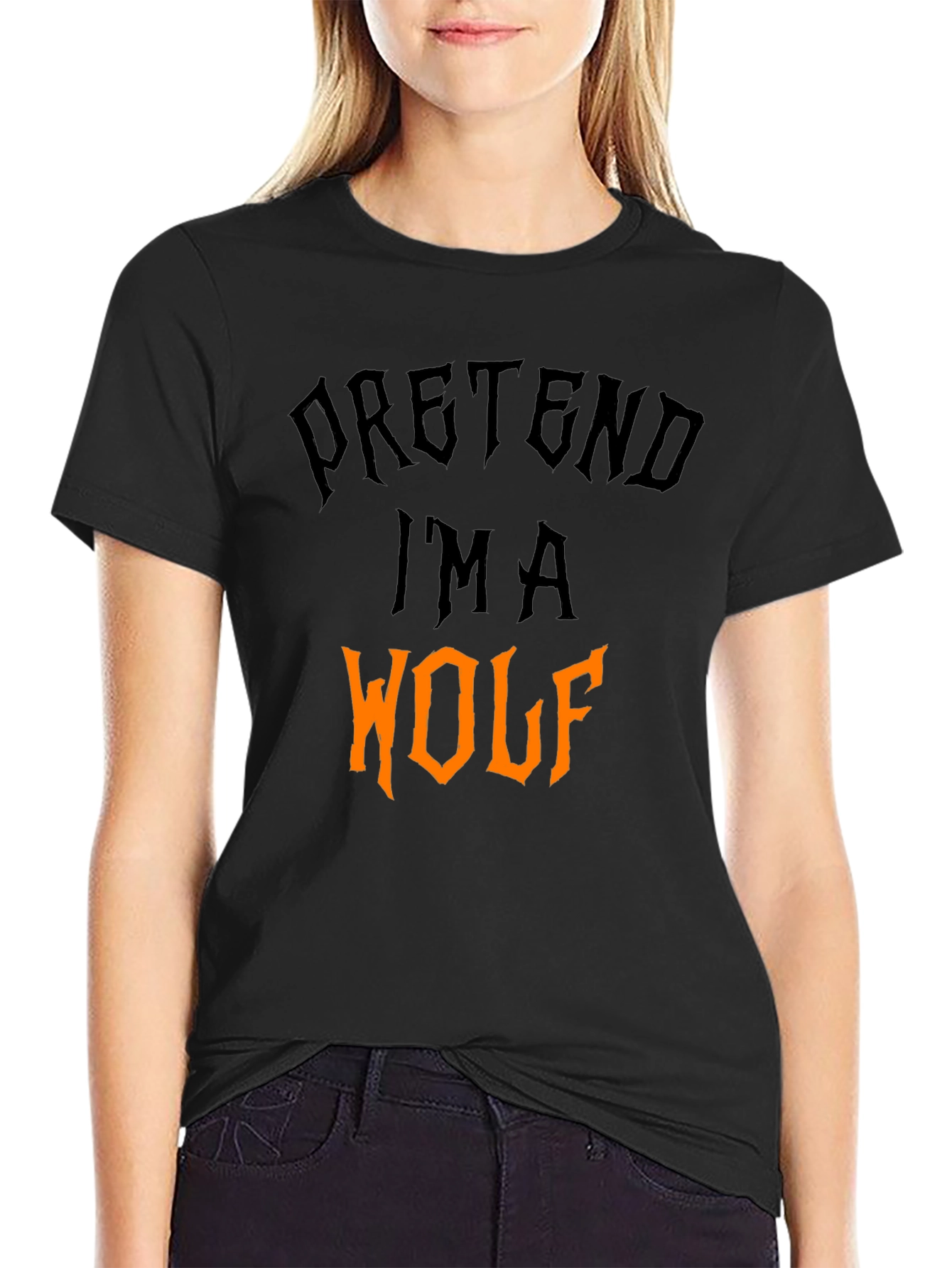 Pretend Im A Wolf Halloween T-Shirt