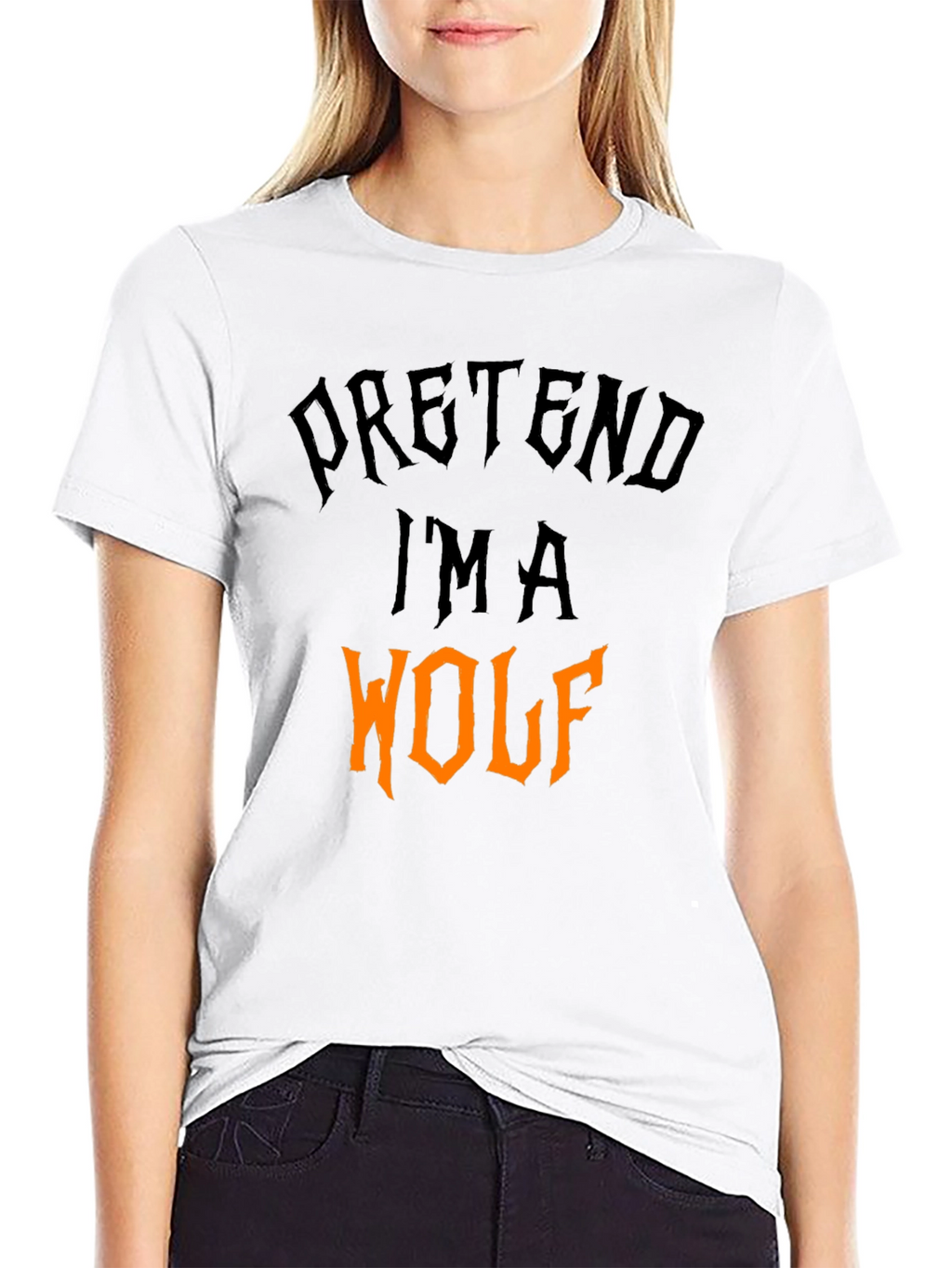Pretend Im A Wolf Halloween T-Shirt