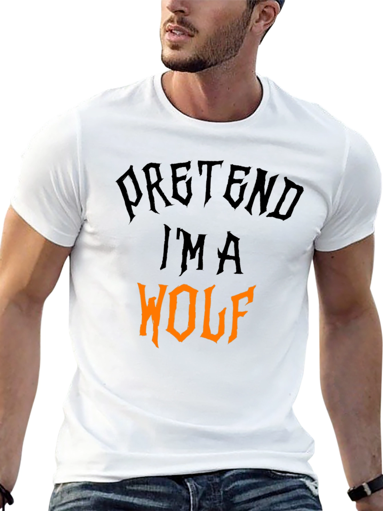 Pretend Im A Wolf Halloween T-Shirt