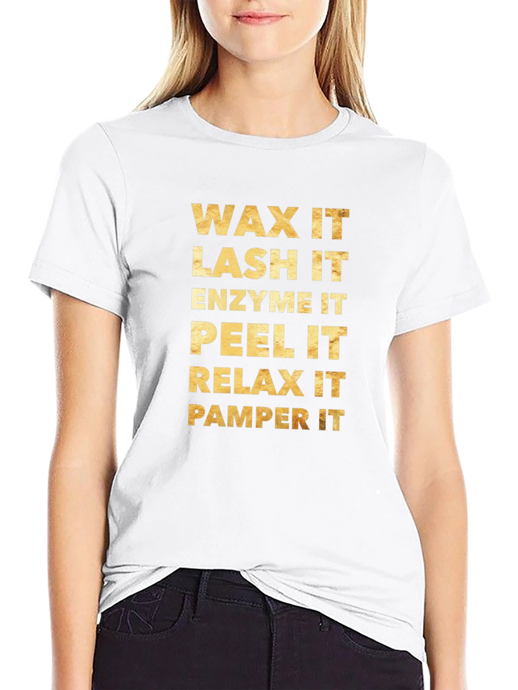 Wax Lash Enzyme Peel Relax Pamper T-Shirt