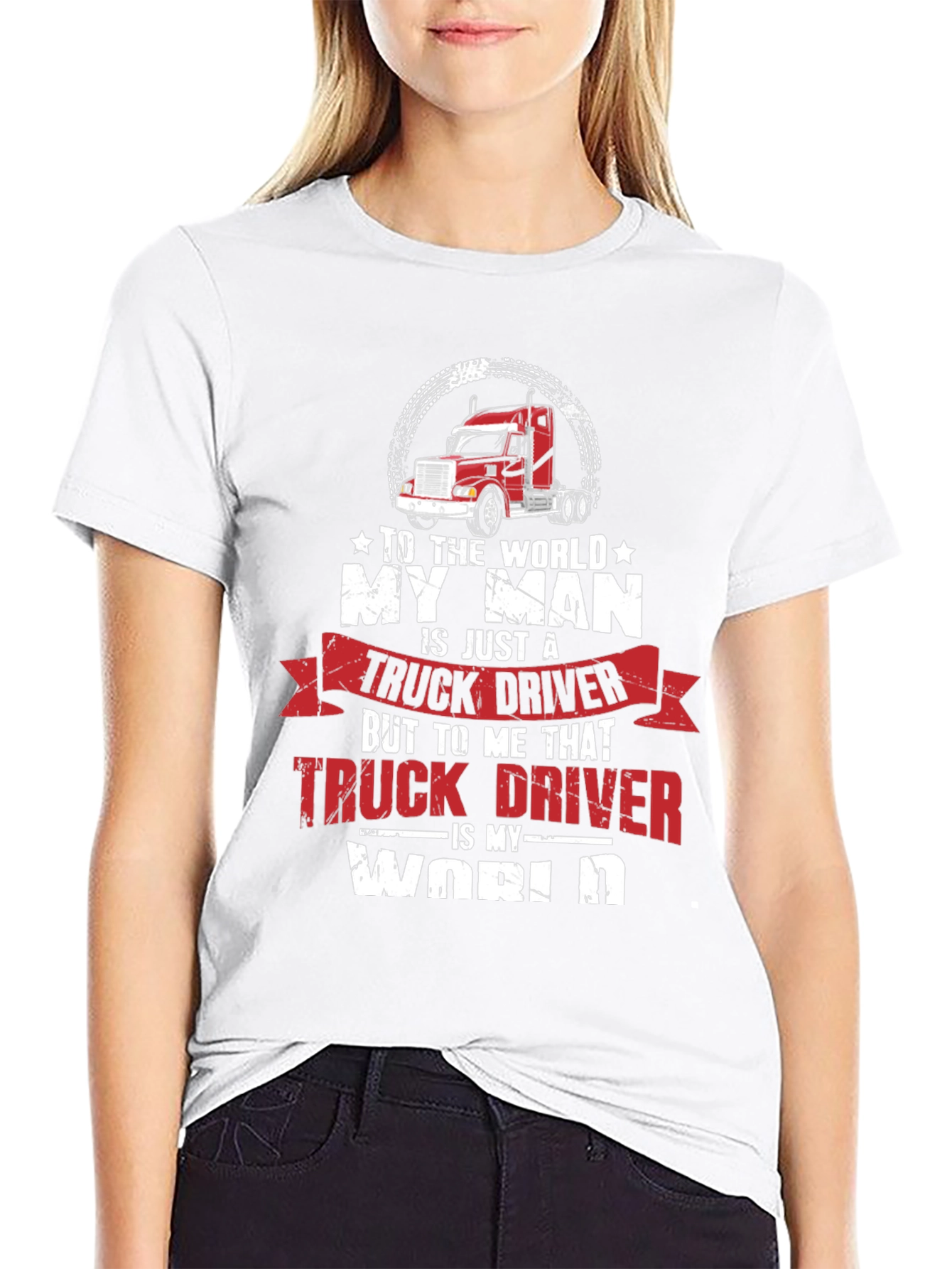 My Man Truck Driver Graphic T-Shirt