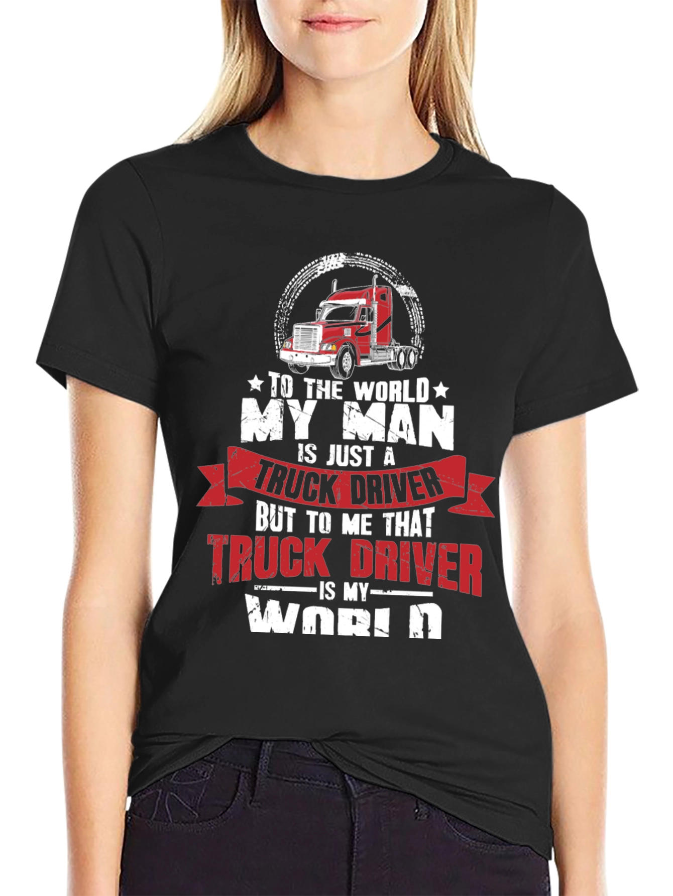 My Man Truck Driver Graphic T-Shirt