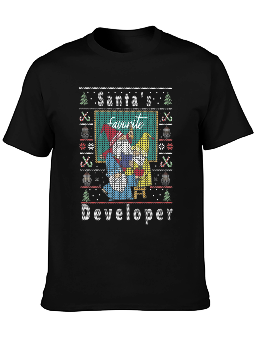 Santas Favorite Developer Holiday Sweater T-Shirt