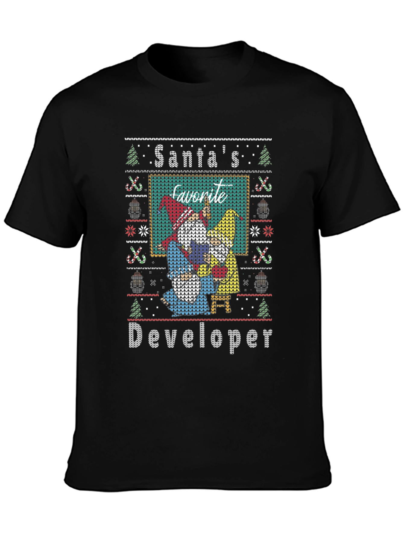 Santas Favorite Developer Holiday Sweater T-Shirt