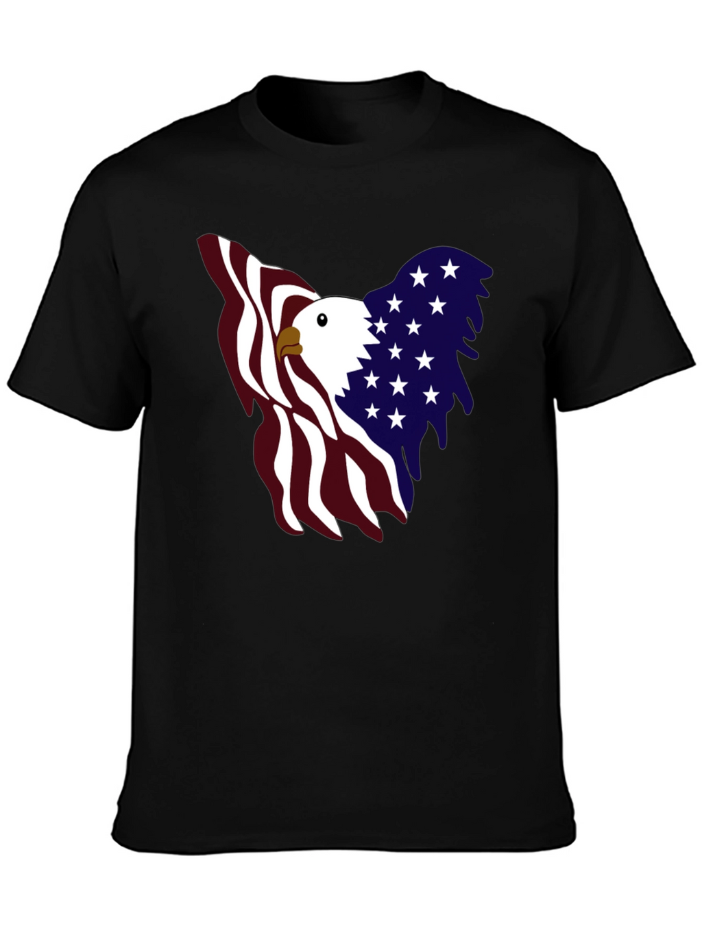 Patriotic Eagle Graphic Tee - USA Pride