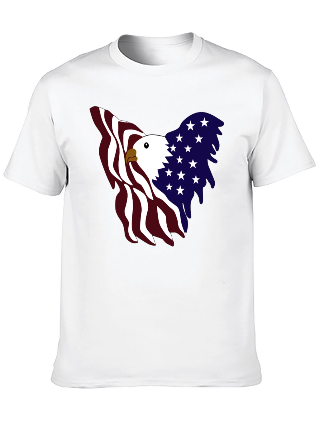 Patriotic Eagle Graphic Tee - USA Pride