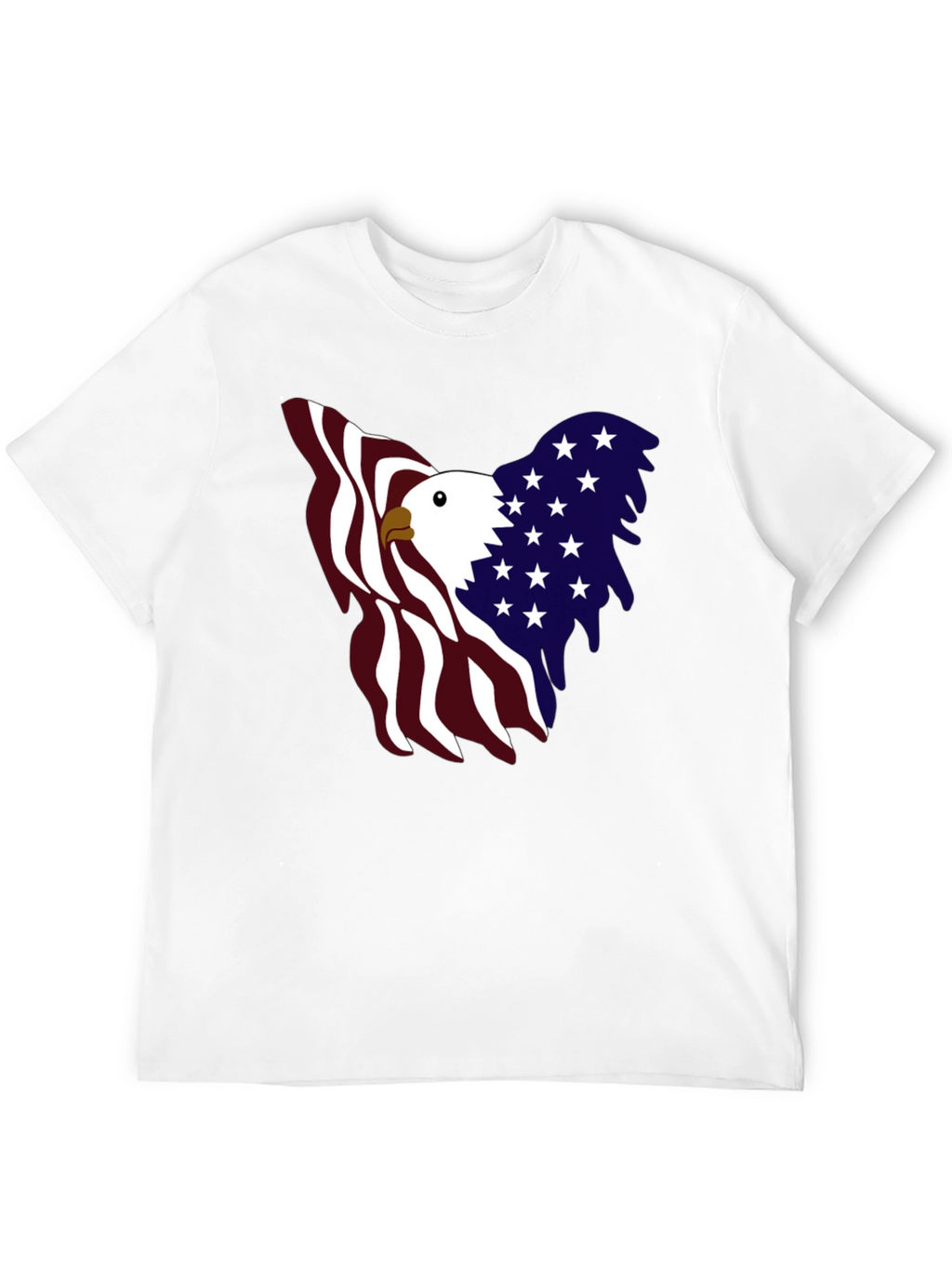 Patriotic Eagle Graphic Tee - USA Pride
