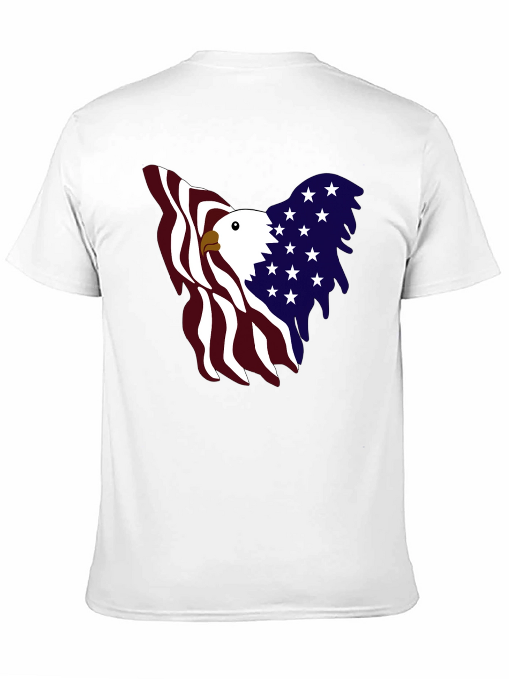 Patriotic Eagle Graphic Tee - USA Pride