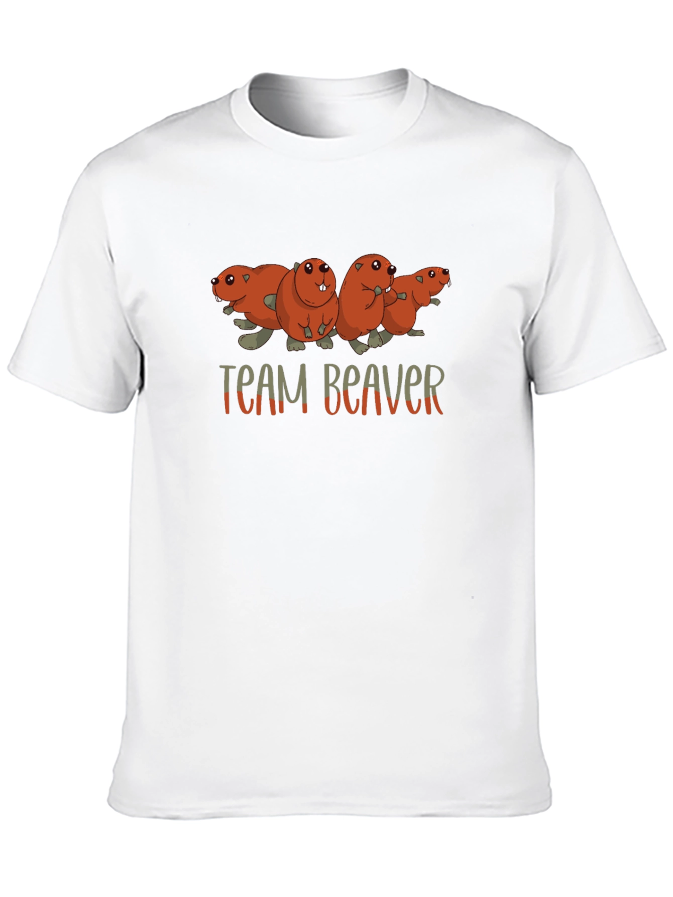 Team Beaver T-Shirt Funny Animal Tee