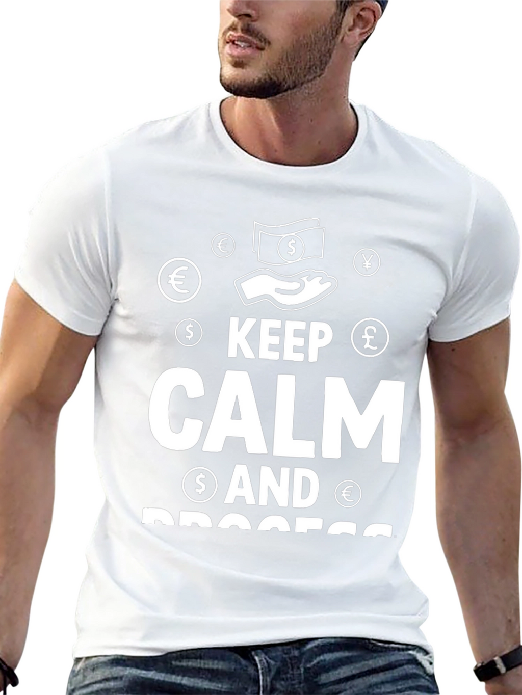 Keep Calm and Process T-Shirt - Black