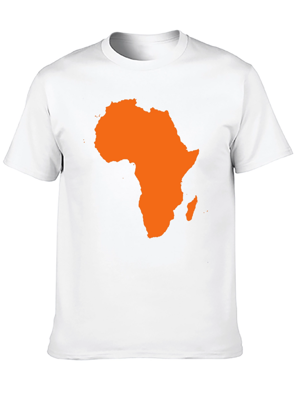 Africa Map Graphic Tee - Black Cotton T-Shirt