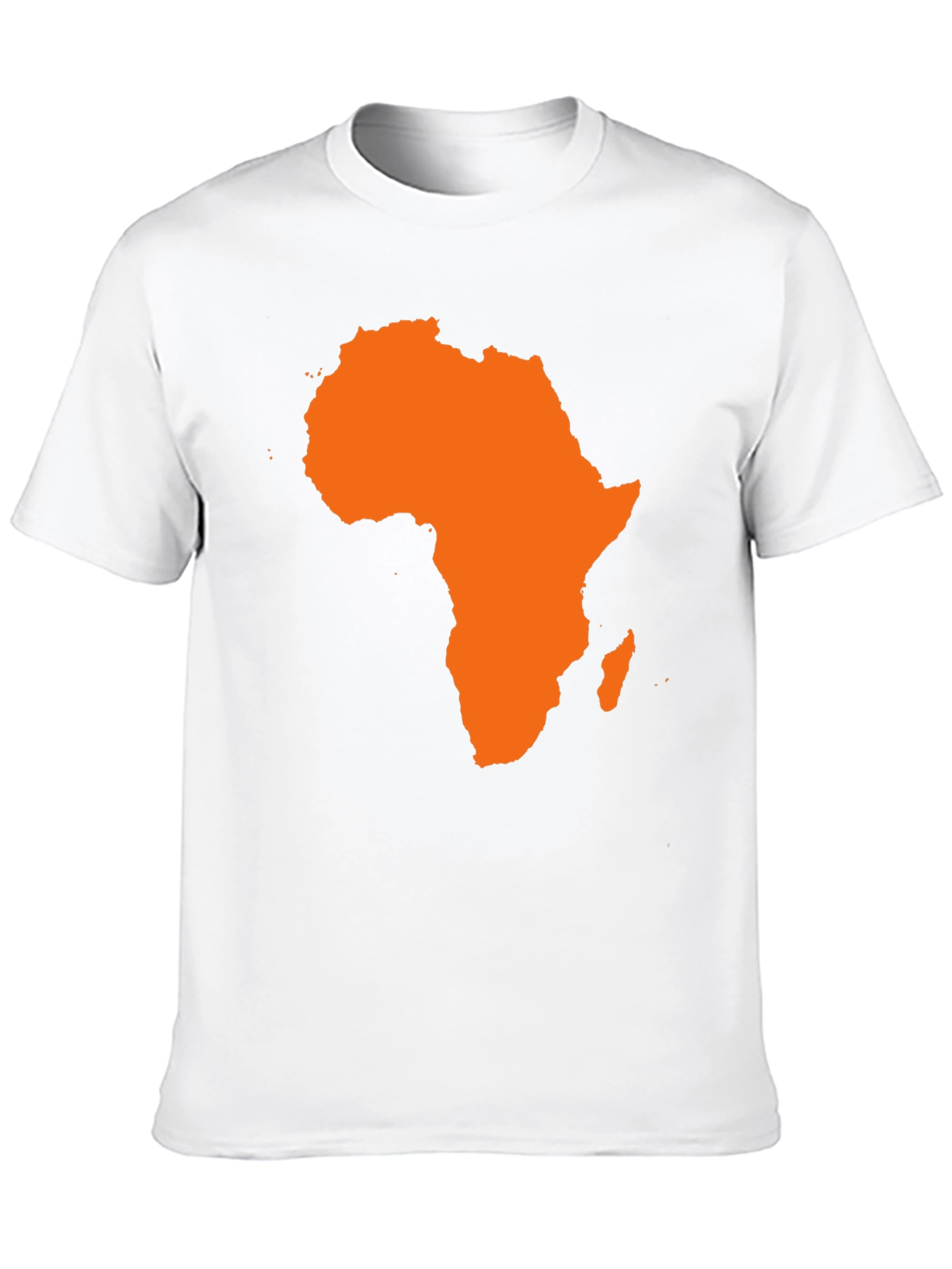 Africa Map Graphic Tee - Black Cotton T-Shirt