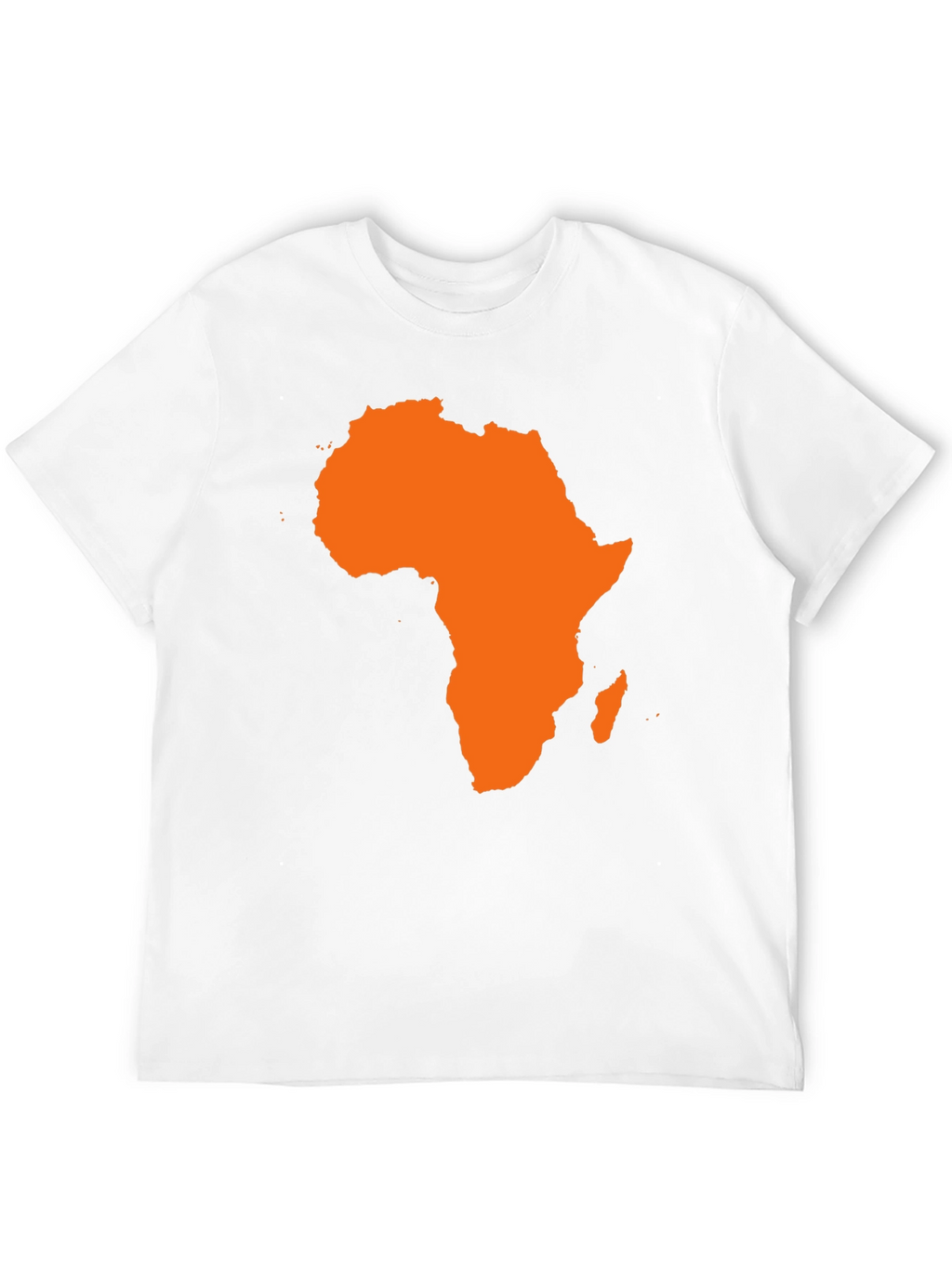 Africa Map Graphic Tee - Black Cotton T-Shirt