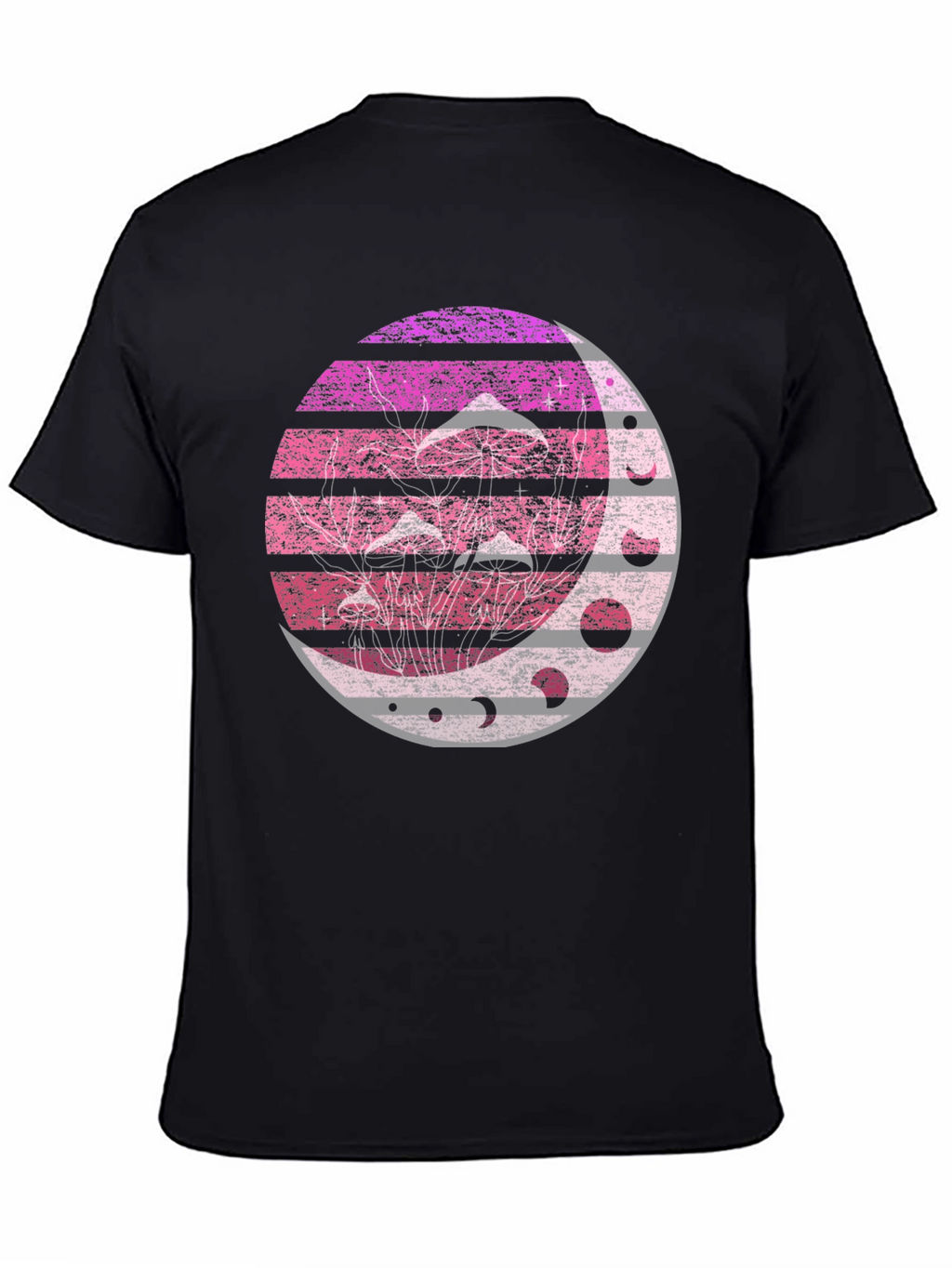 Mushroom Moon Phases Graphic Tee