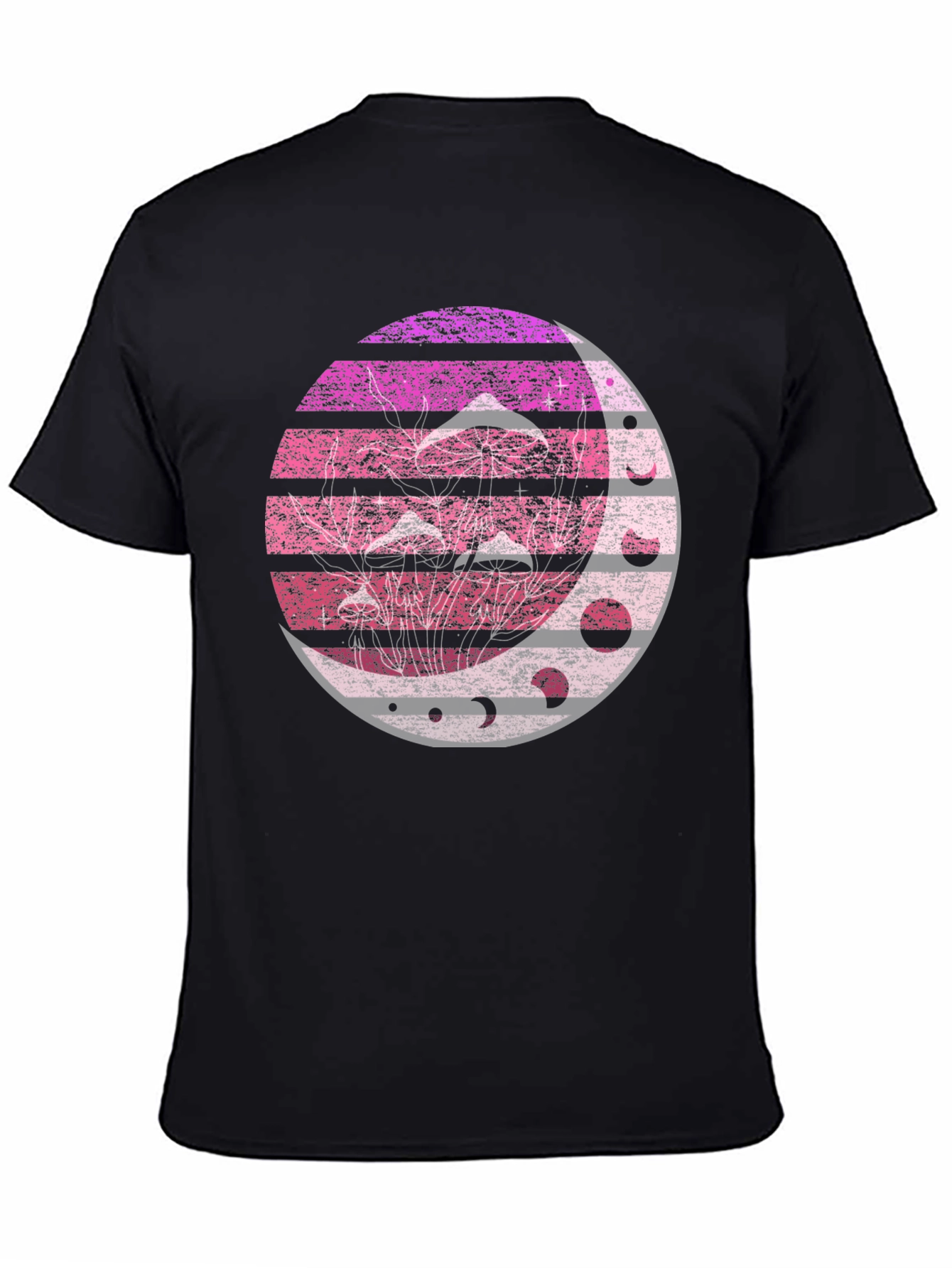 Mushroom Moon Phases Graphic Tee