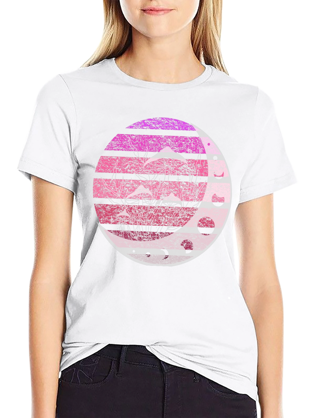 Mushroom Moon Phases Graphic Tee