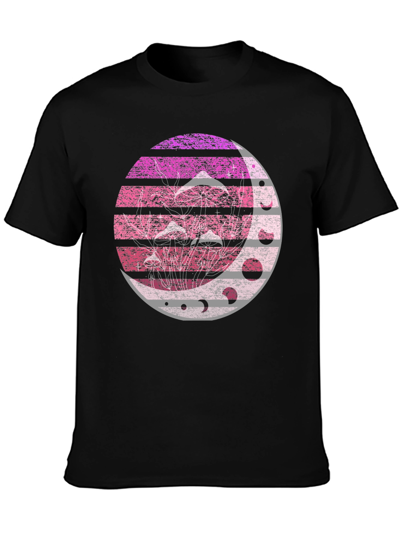 Mushroom Moon Phases Graphic Tee