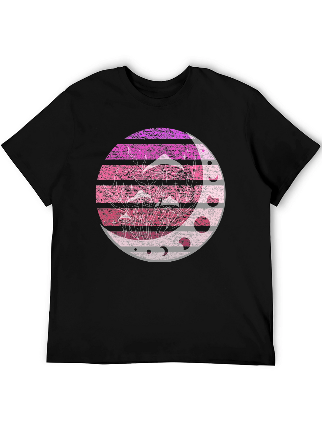 Mushroom Moon Phases Graphic Tee