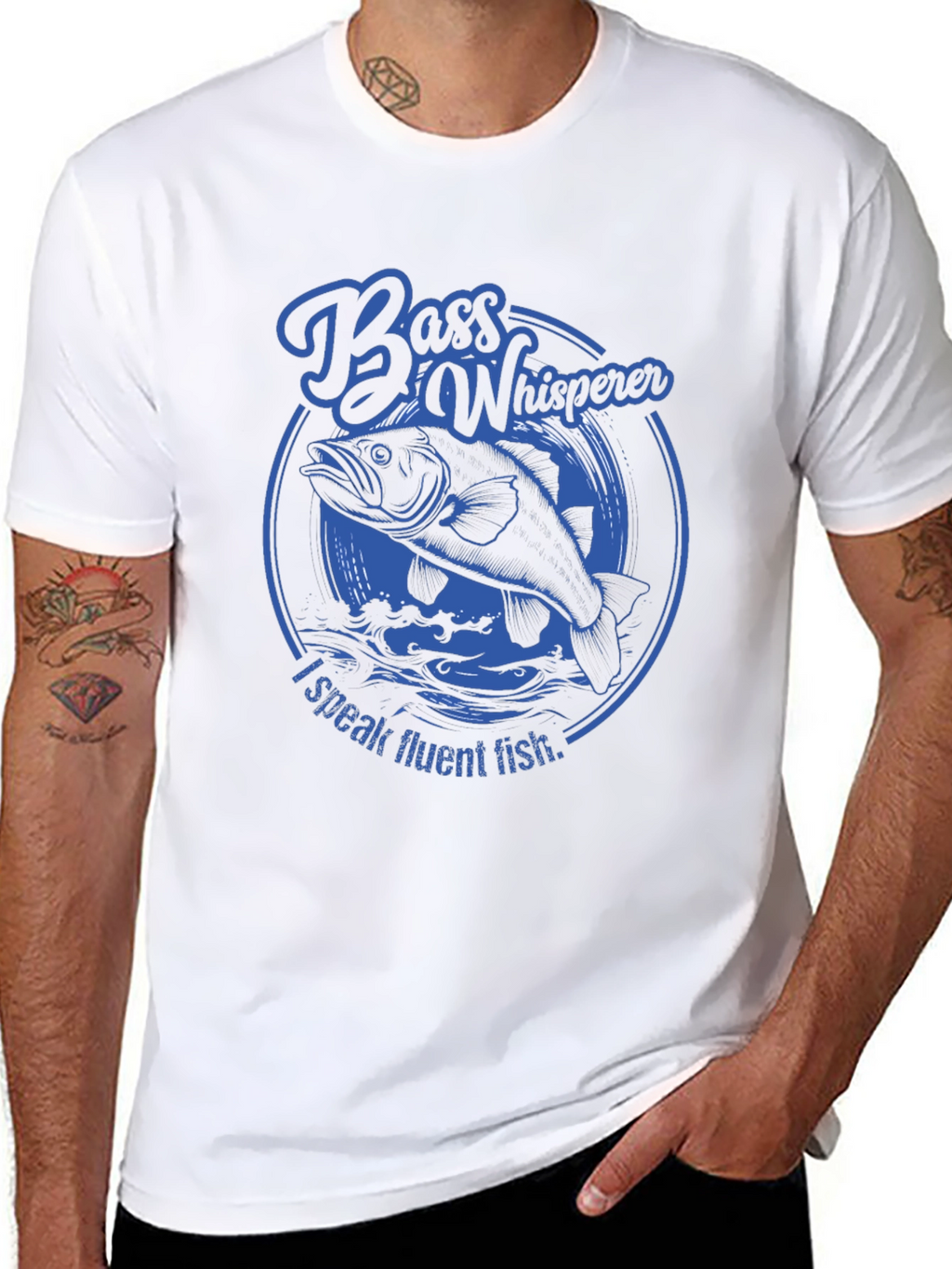 Bass Whisperer Fishing T-Shirt - Speak Fluent Fish!