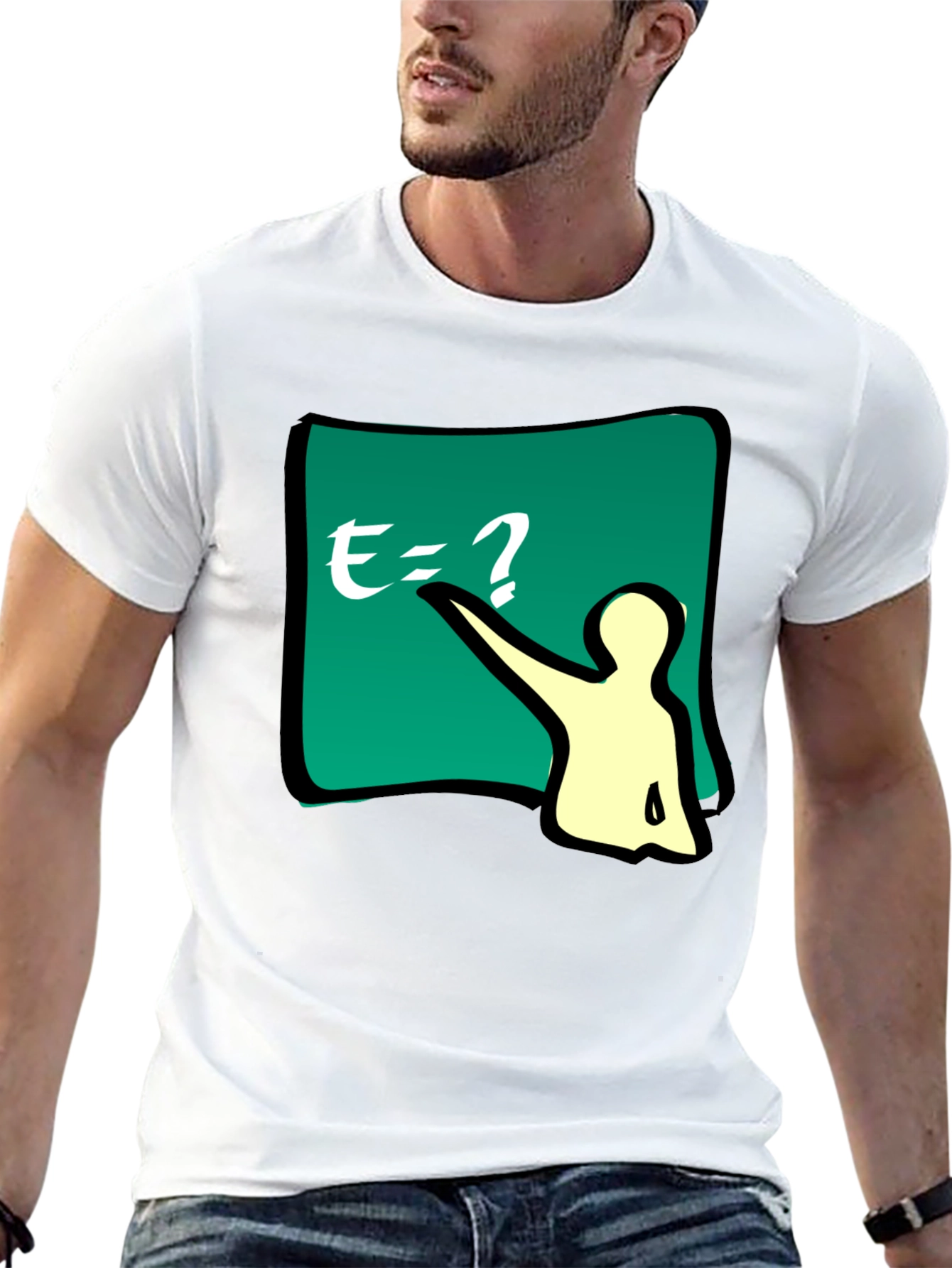 Funny E=? Equation T-Shirt - Smart Casual Wear