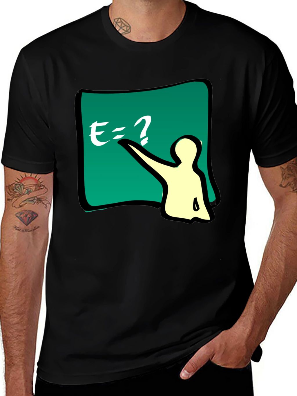 Funny E=? Equation T-Shirt - Smart Casual Wear