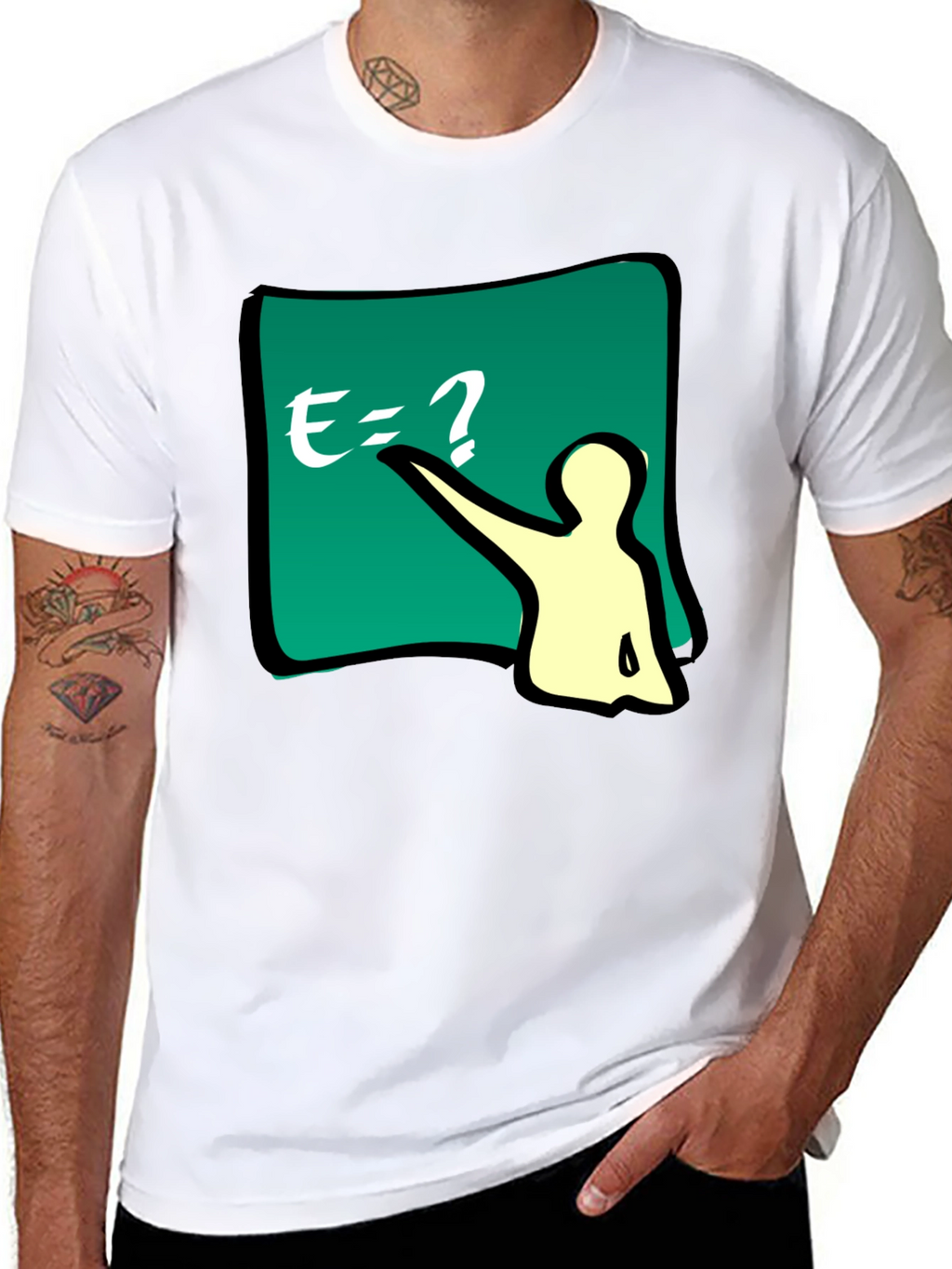 Funny E=? Equation T-Shirt - Smart Casual Wear