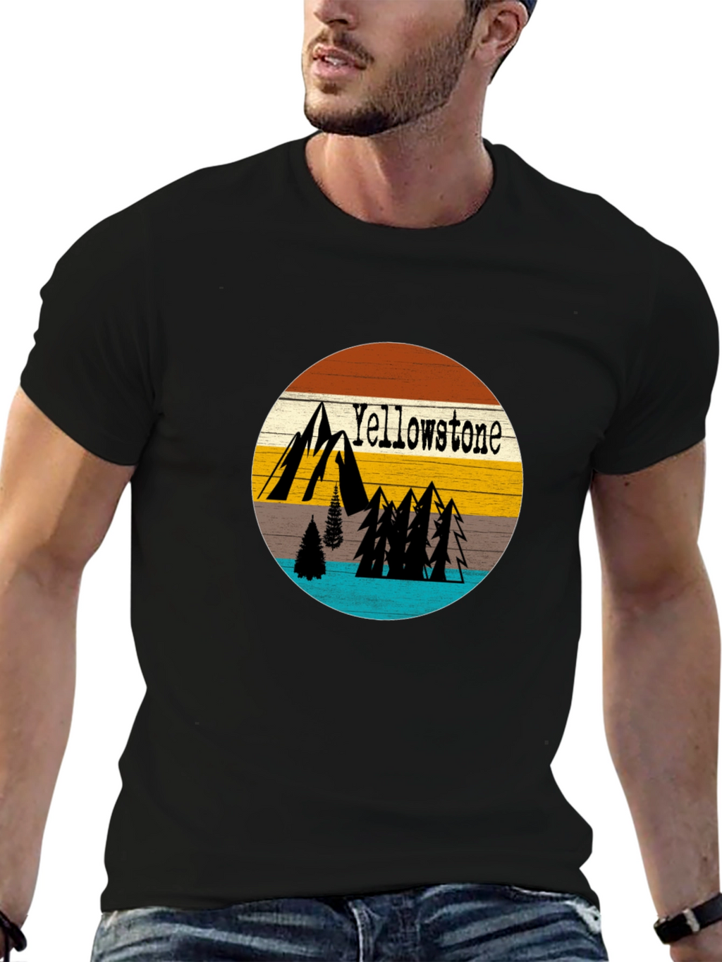 Yellowstone Nature Graphic Tee - Mens