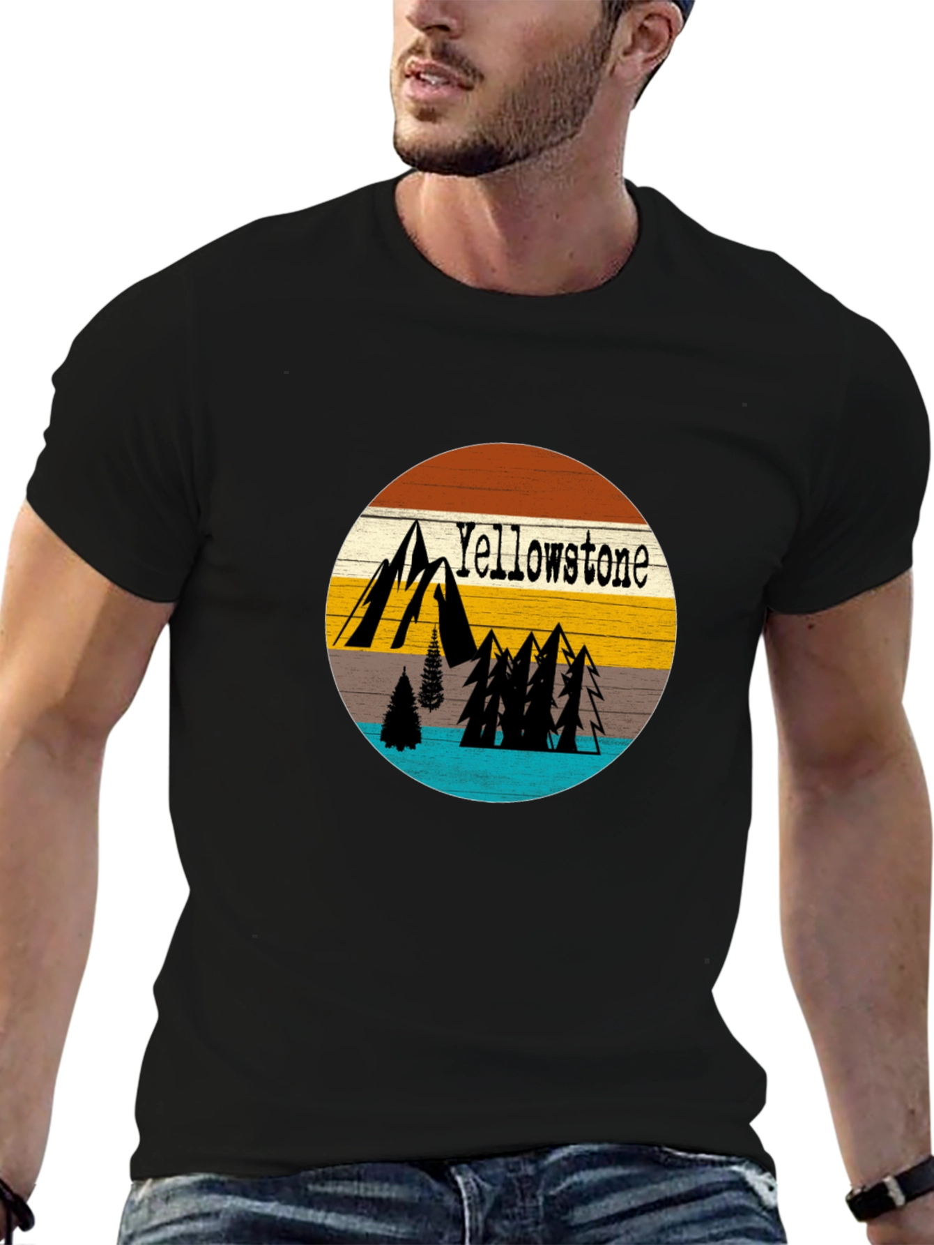 Yellowstone Nature Graphic Tee - Mens