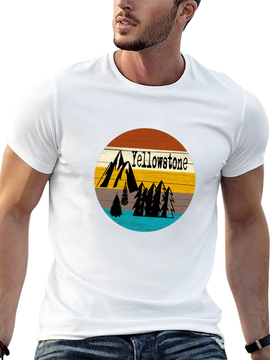 Yellowstone Nature Graphic Tee - Mens