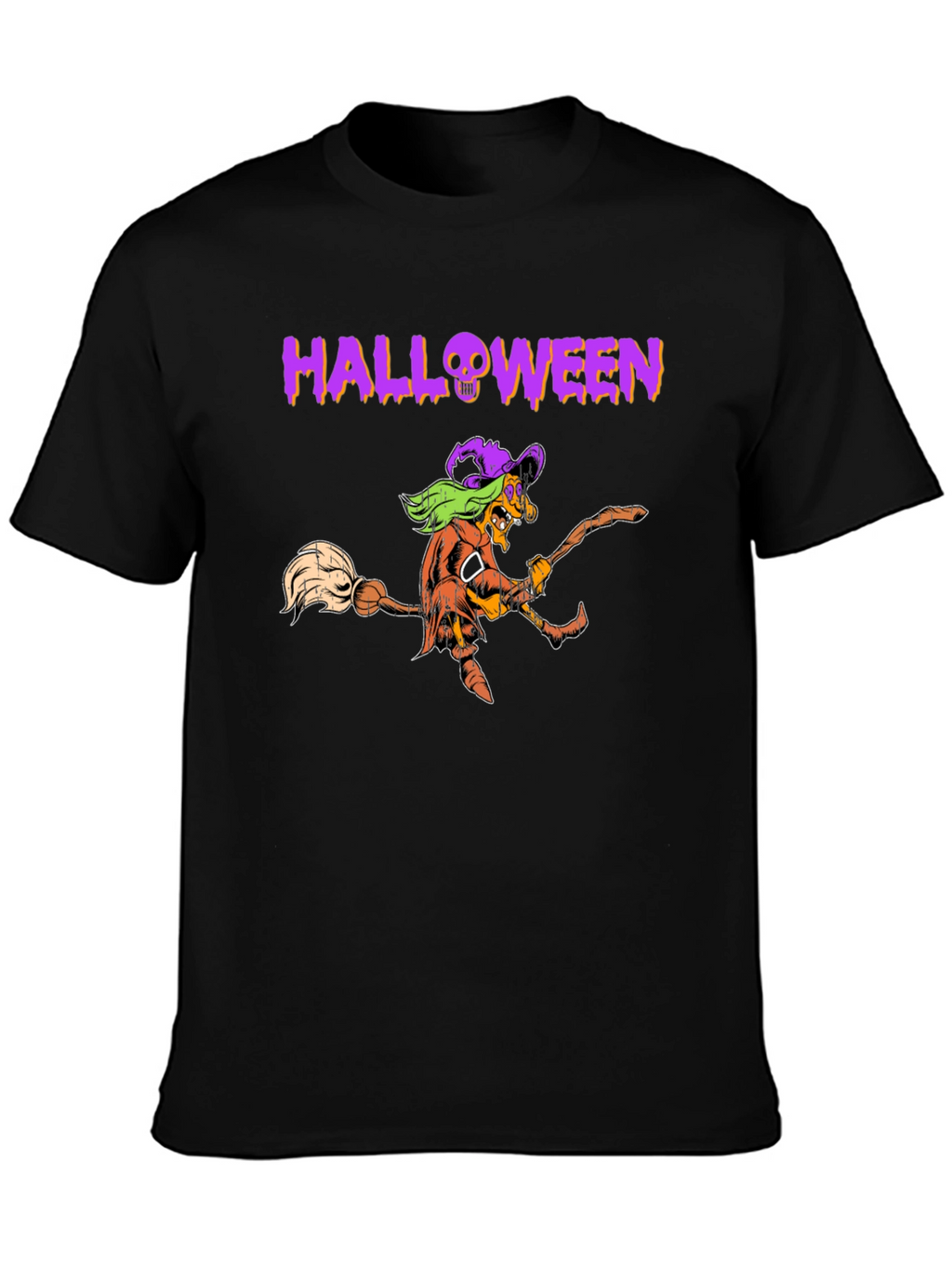 Halloween Pumpkin Witch T-Shirt