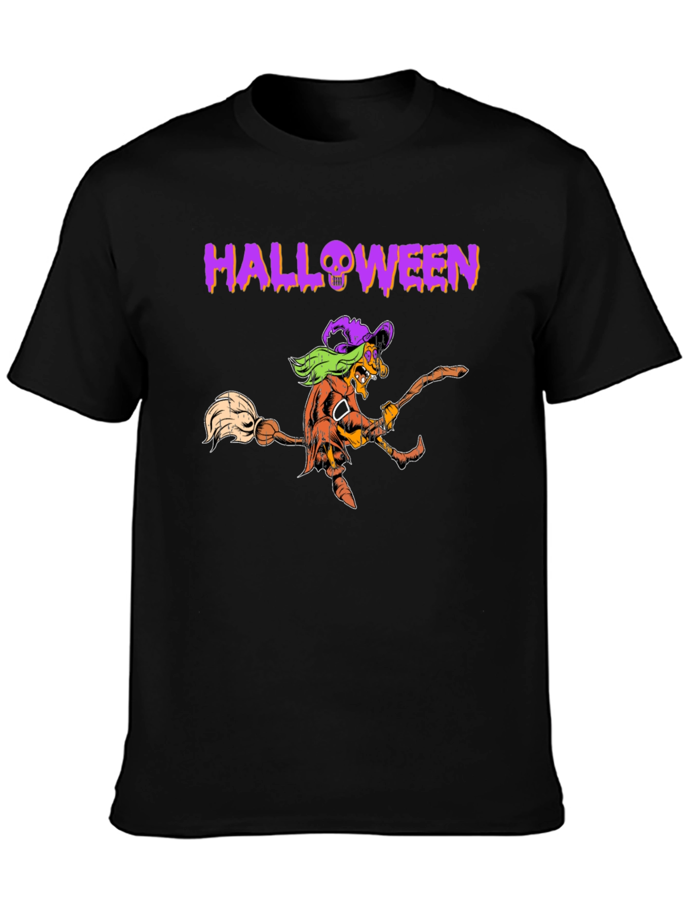 Halloween Pumpkin Witch T-Shirt