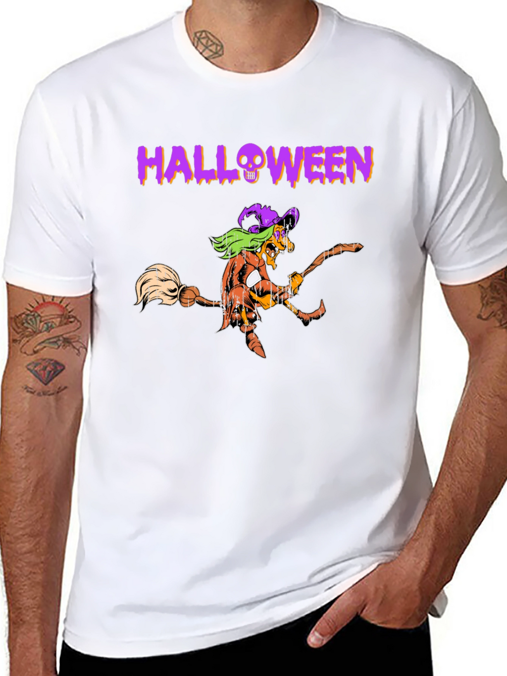Halloween Pumpkin Witch T-Shirt