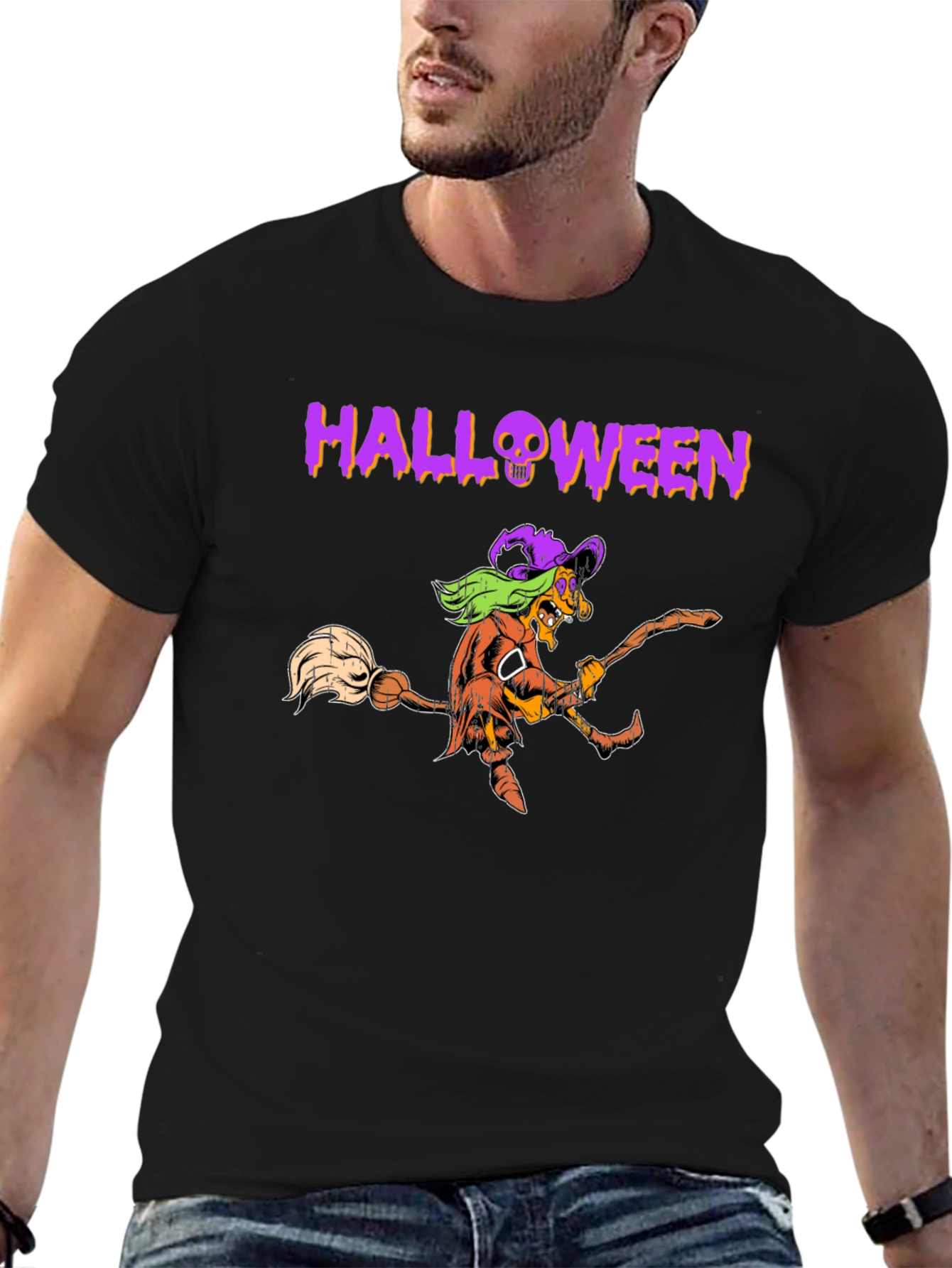 Halloween Pumpkin Witch T-Shirt