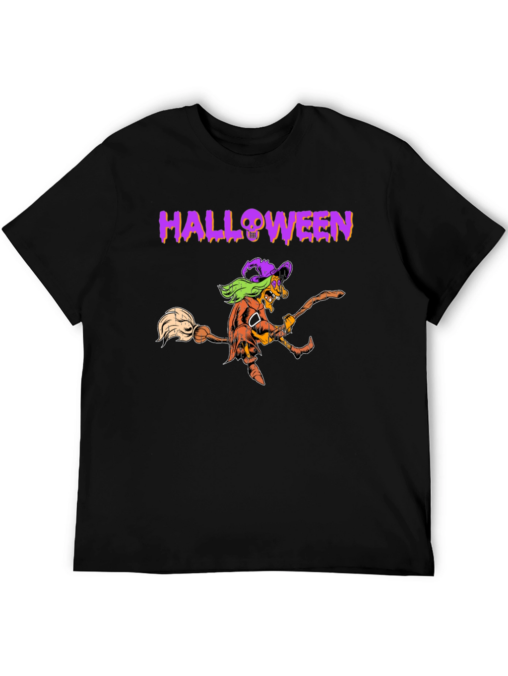 Halloween Pumpkin Witch T-Shirt