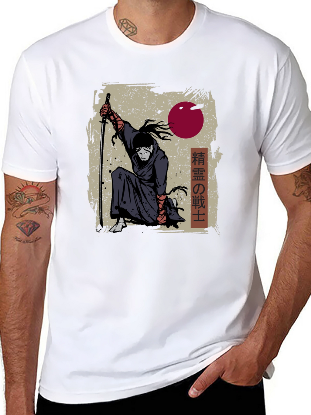 Samurai Warrior Graphic T-Shirt