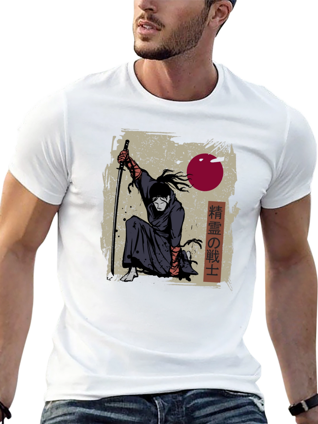 Samurai Warrior Graphic T-Shirt