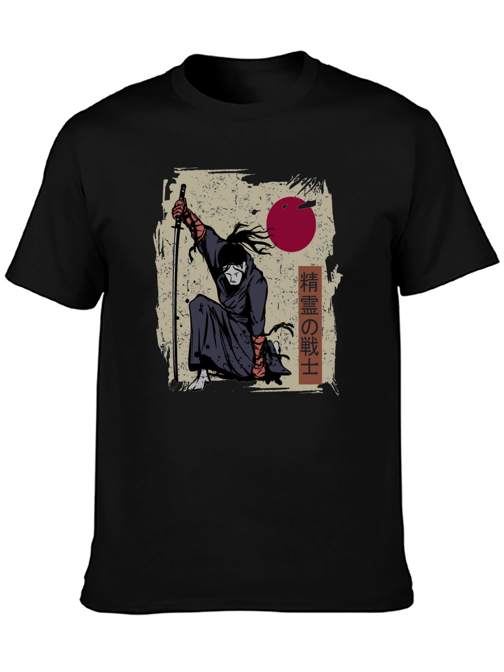 Samurai Warrior Graphic T-Shirt