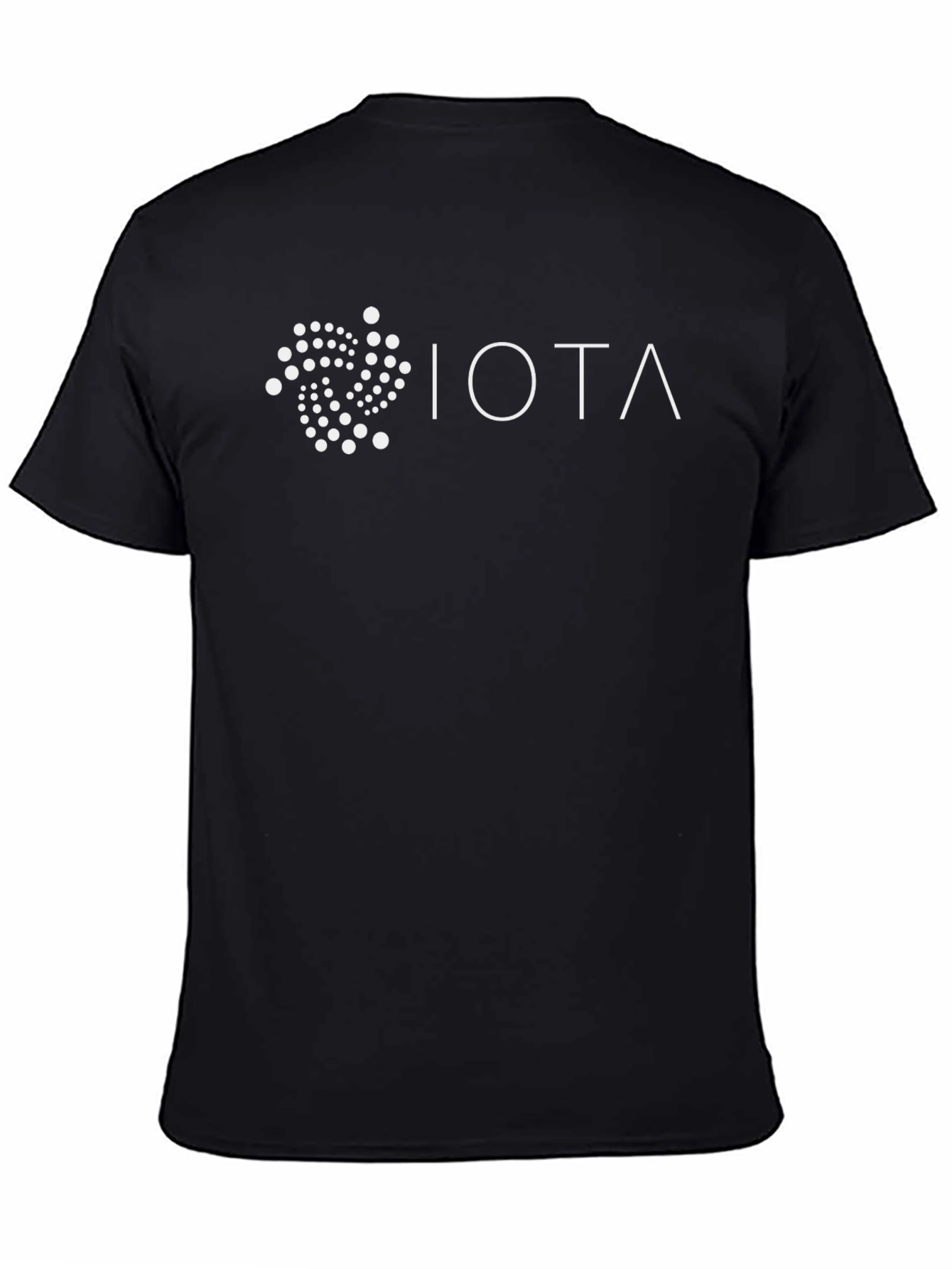 IOTA Crypto Black T-Shirt - Modern Blockchain Design