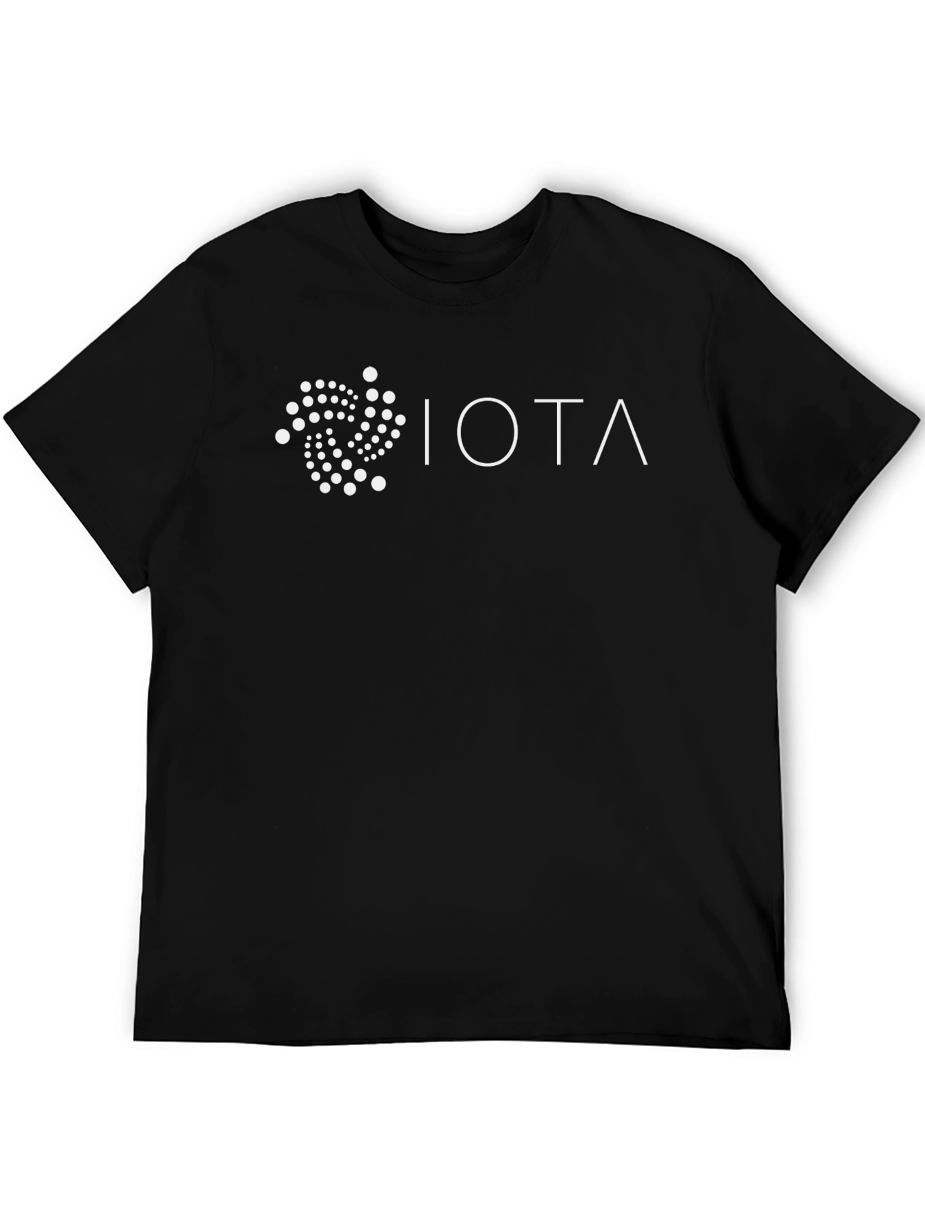 IOTA Crypto Black T-Shirt - Modern Blockchain Design
