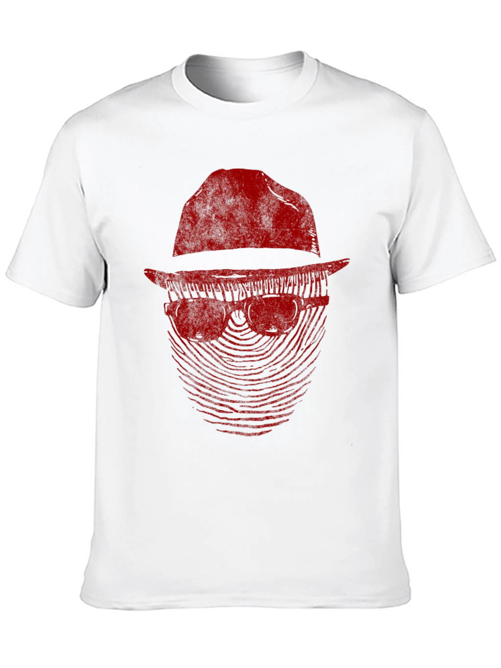 Mystery Man Graphic Tee - Fingerprint Design