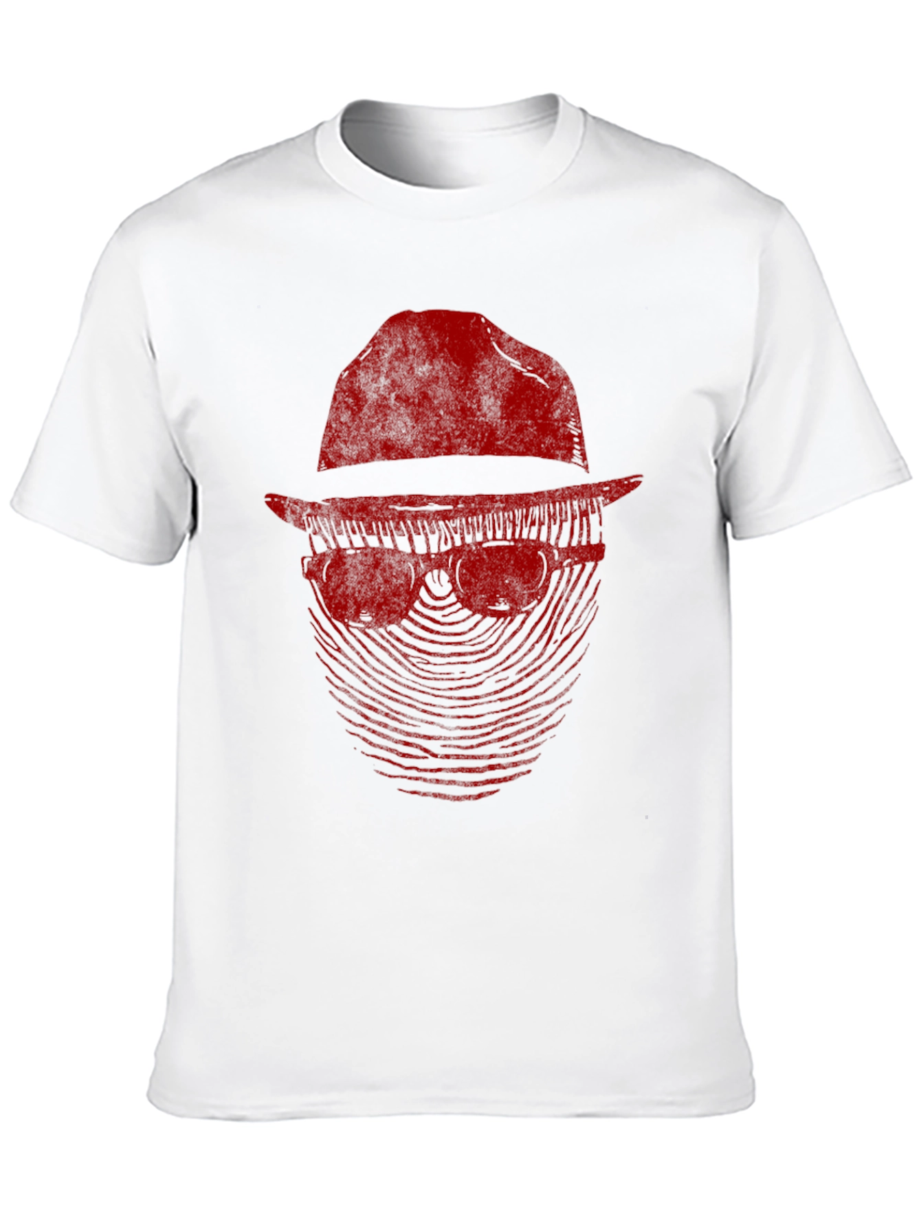 Mystery Man Graphic Tee - Fingerprint Design