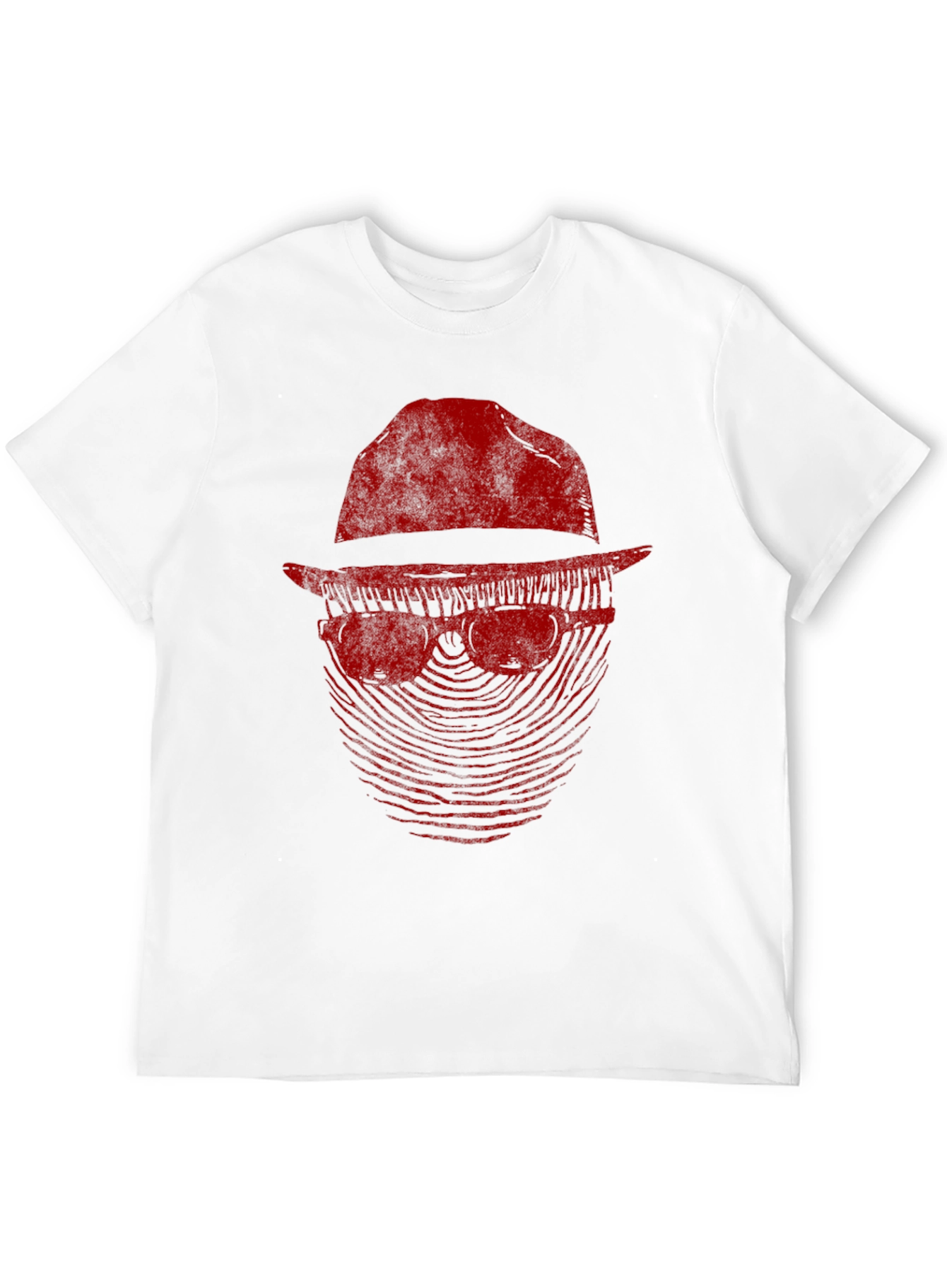 Mystery Man Graphic Tee - Fingerprint Design