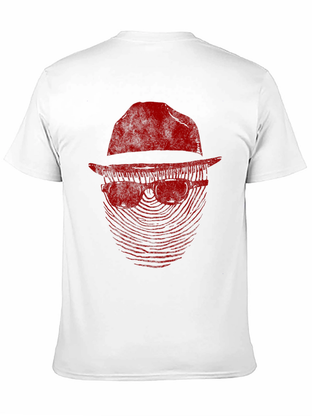 Mystery Man Graphic Tee - Fingerprint Design