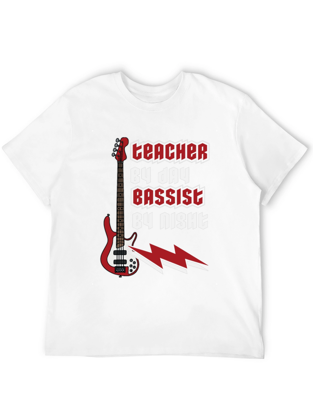 Teacher By Day Bassist By Night Graphic Tee