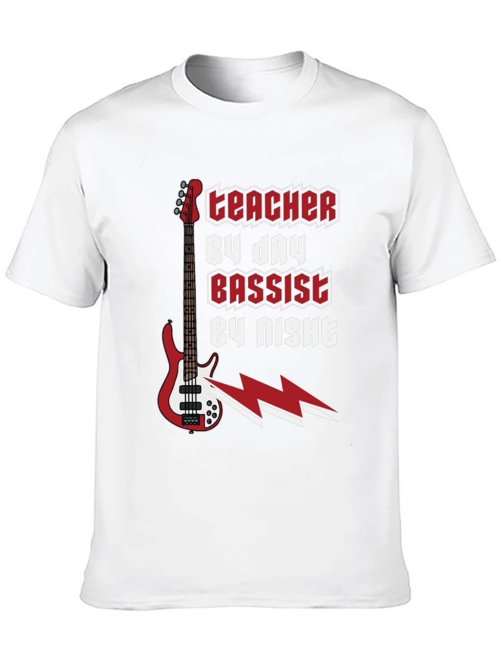 Teacher By Day Bassist By Night Graphic Tee