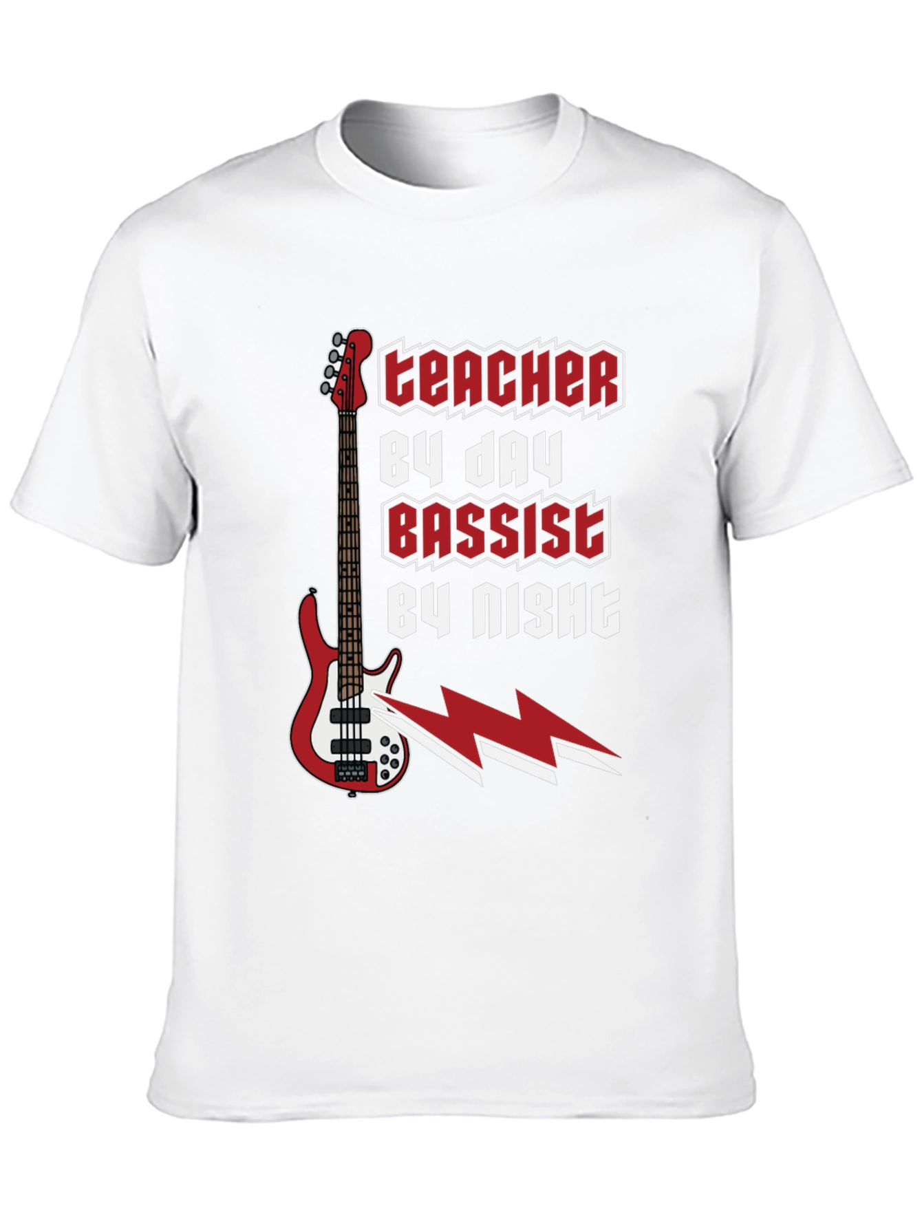 Teacher By Day Bassist By Night Graphic Tee